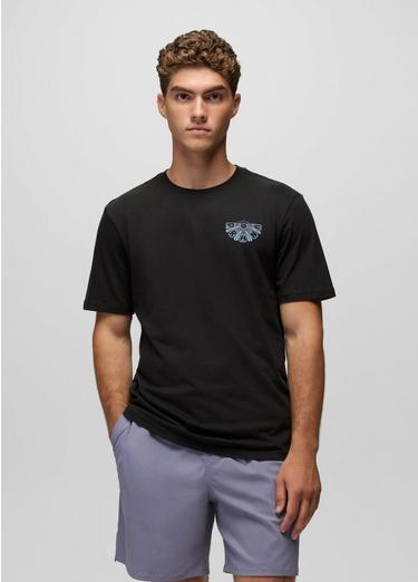 prAna Ordinary Pleasure Short Sleeve Graphic Tee, Color: Black, image 4