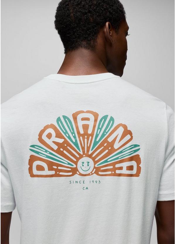 prAna Ordinary Pleasure Short Sleeve Graphic Tee, Color: Soft White, image 6
