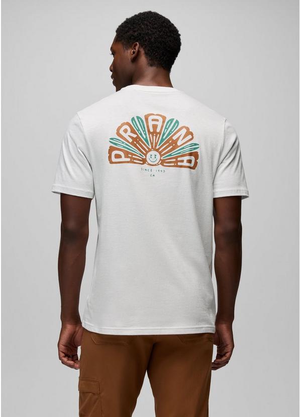 prAna Ordinary Pleasure Short Sleeve Graphic Tee, Color: Soft White, image 3