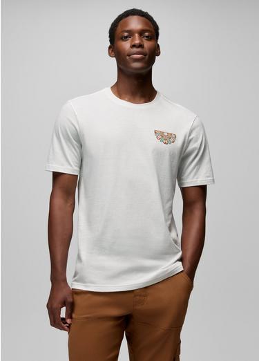 prAna Ordinary Pleasure Short Sleeve Graphic Tee, Color: Soft White, image 8