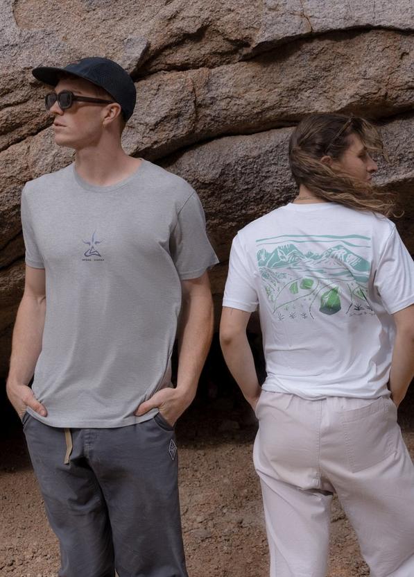 Sharma Mandala Boulder Graphic Tee, Color: Quarry, image 4