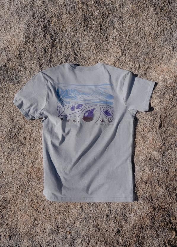 Sharma Mandala Boulder Graphic Tee, Color: Quarry, image 5