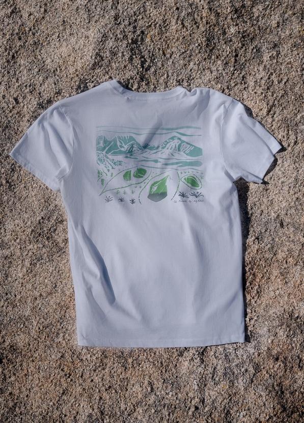 Sharma Mandala Boulder Graphic Tee, Color: Soft White, image 5