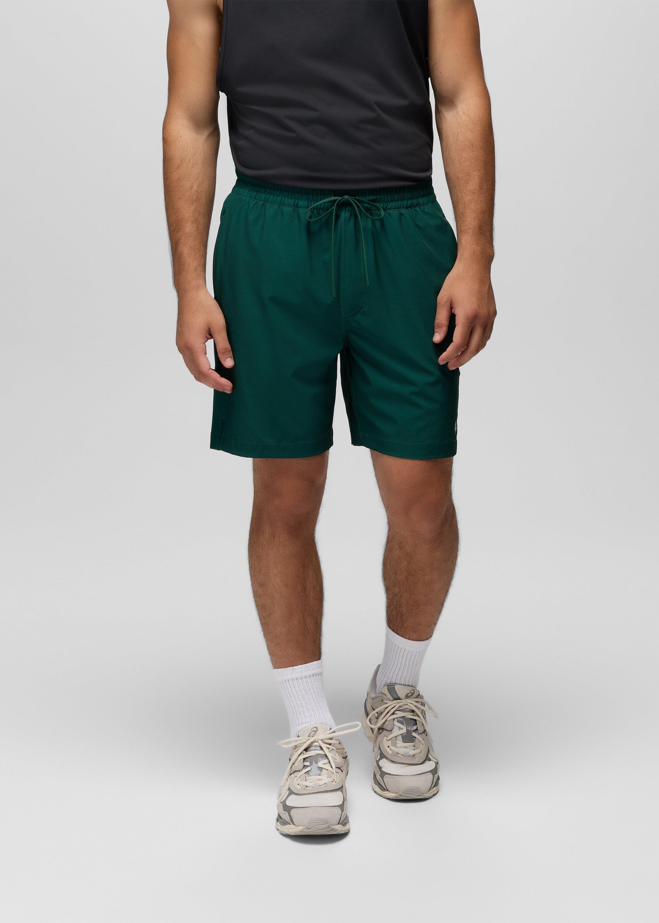 prAna Men's Intrinsic Breathe Lined 7in Short in Root Green - Size: XL