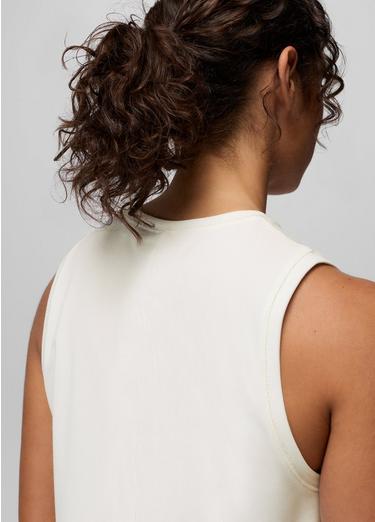 Pure Ascent Muscle Tank, Color: Soft White, image 12