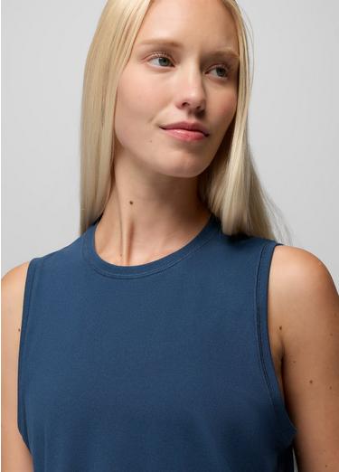 Pure Ascent Muscle Tank, Color: Bluff Blue, image 15