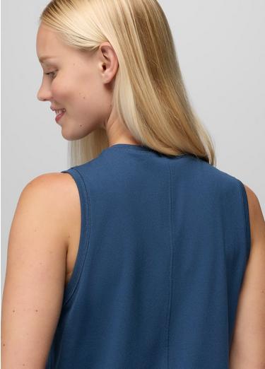 Pure Ascent Muscle Tank, Color: Bluff Blue, image 16