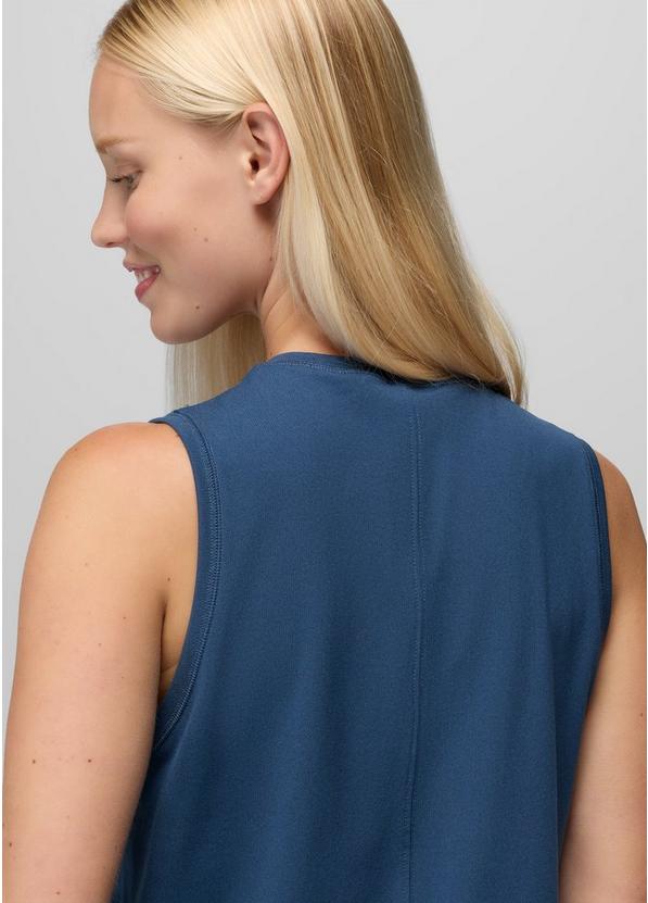 Pure Ascent Muscle Tank, Color: Bluff Blue, image 4