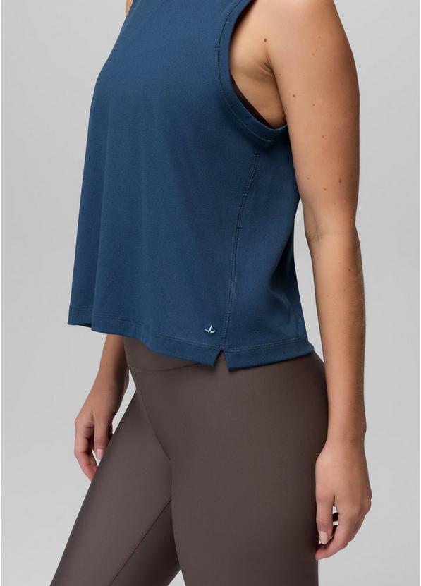 Pure Ascent Muscle Tank, Color: Bluff Blue, image 5