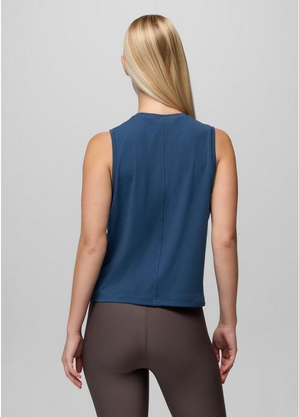 Pure Ascent Muscle Tank, Color: Bluff Blue, image 2