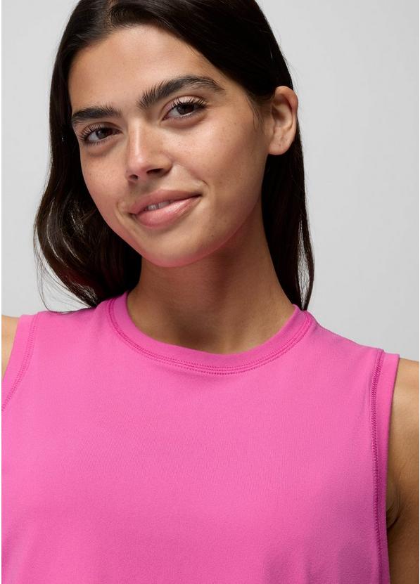 Pure Ascent Muscle Tank, Color: Berry Beam, image 3