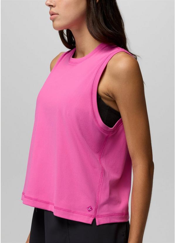 Pure Ascent Muscle Tank, Color: Berry Beam, image 5