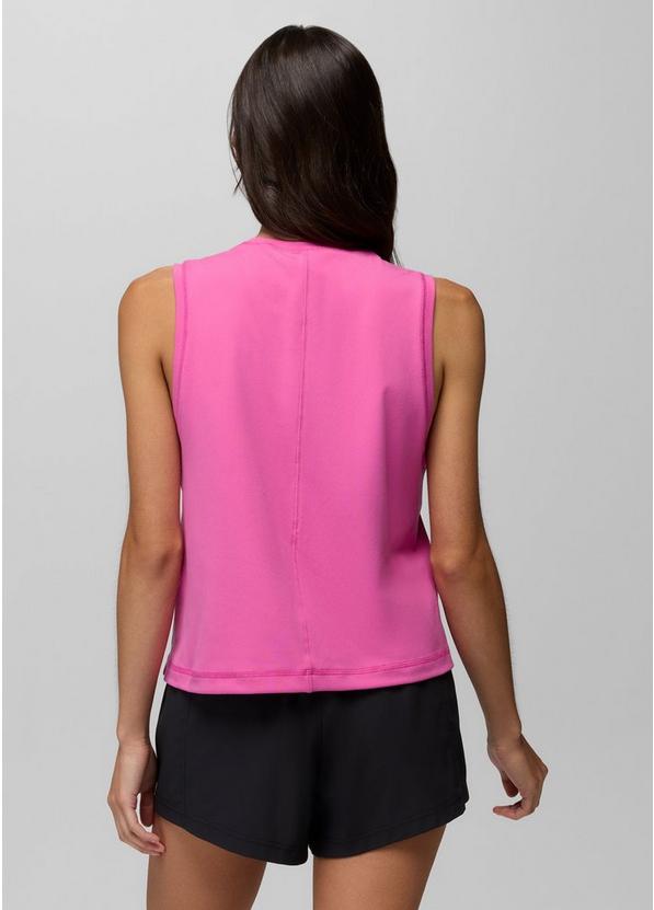 Pure Ascent Muscle Tank, Color: Berry Beam, image 2