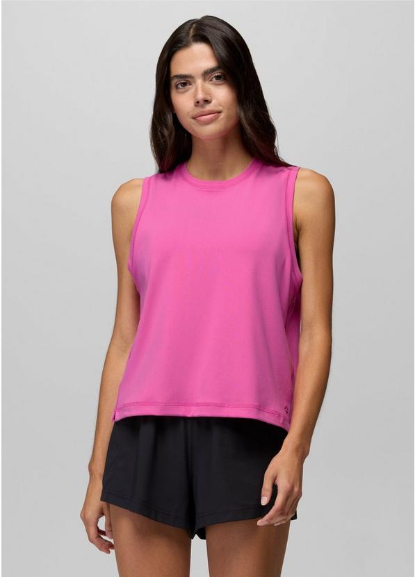 Pure Ascent Muscle Tank, Color: Berry Beam, image 1
