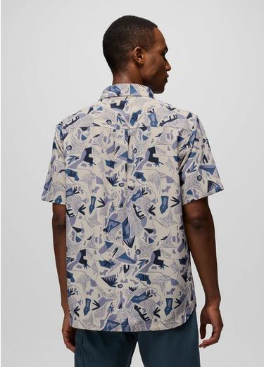 Hybridizer Short Sleeve Shirt, Color: Beach Pebble Watershed, image 10