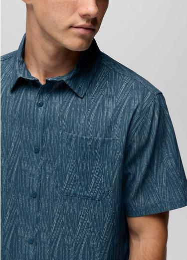 Hybridizer Short Sleeve Shirt, Color: Bluff Blue Seashells, image 15