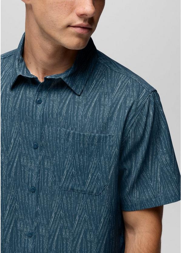 Hybridizer Short Sleeve Shirt, Color: Bluff Blue Seashells, image 3