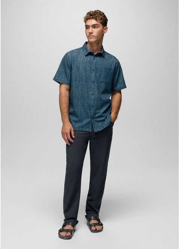 Hybridizer Short Sleeve Shirt, Color: Bluff Blue Seashells, image 4