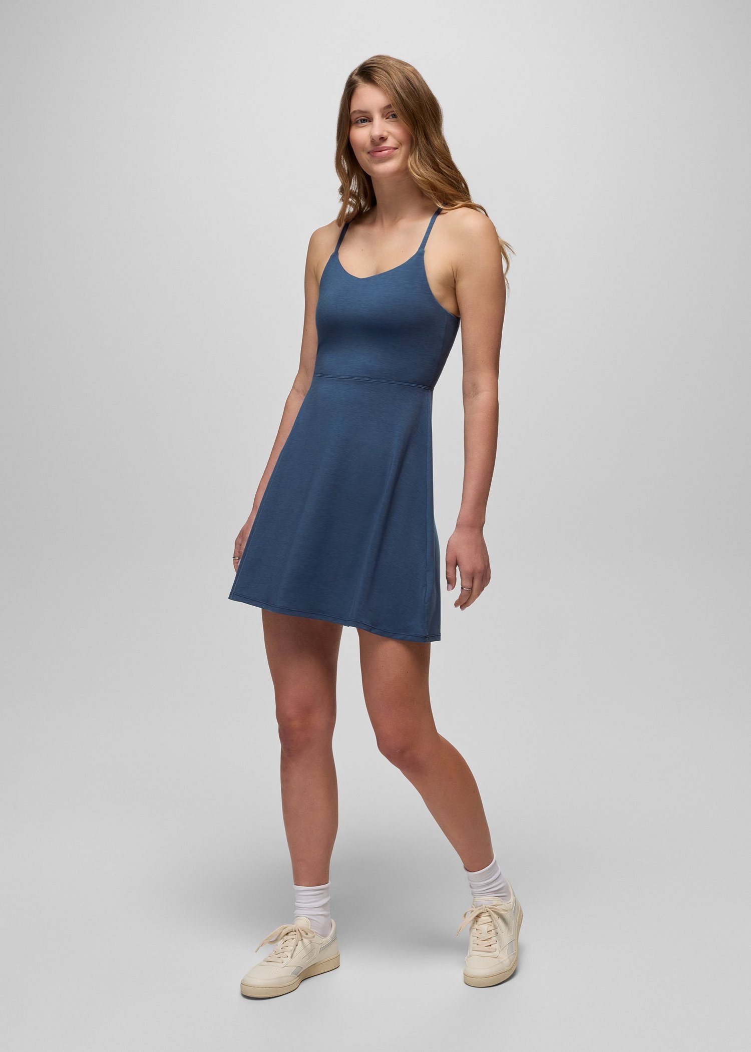 Womens prAna Wistful Winds Tank Dress - Bluff Blue