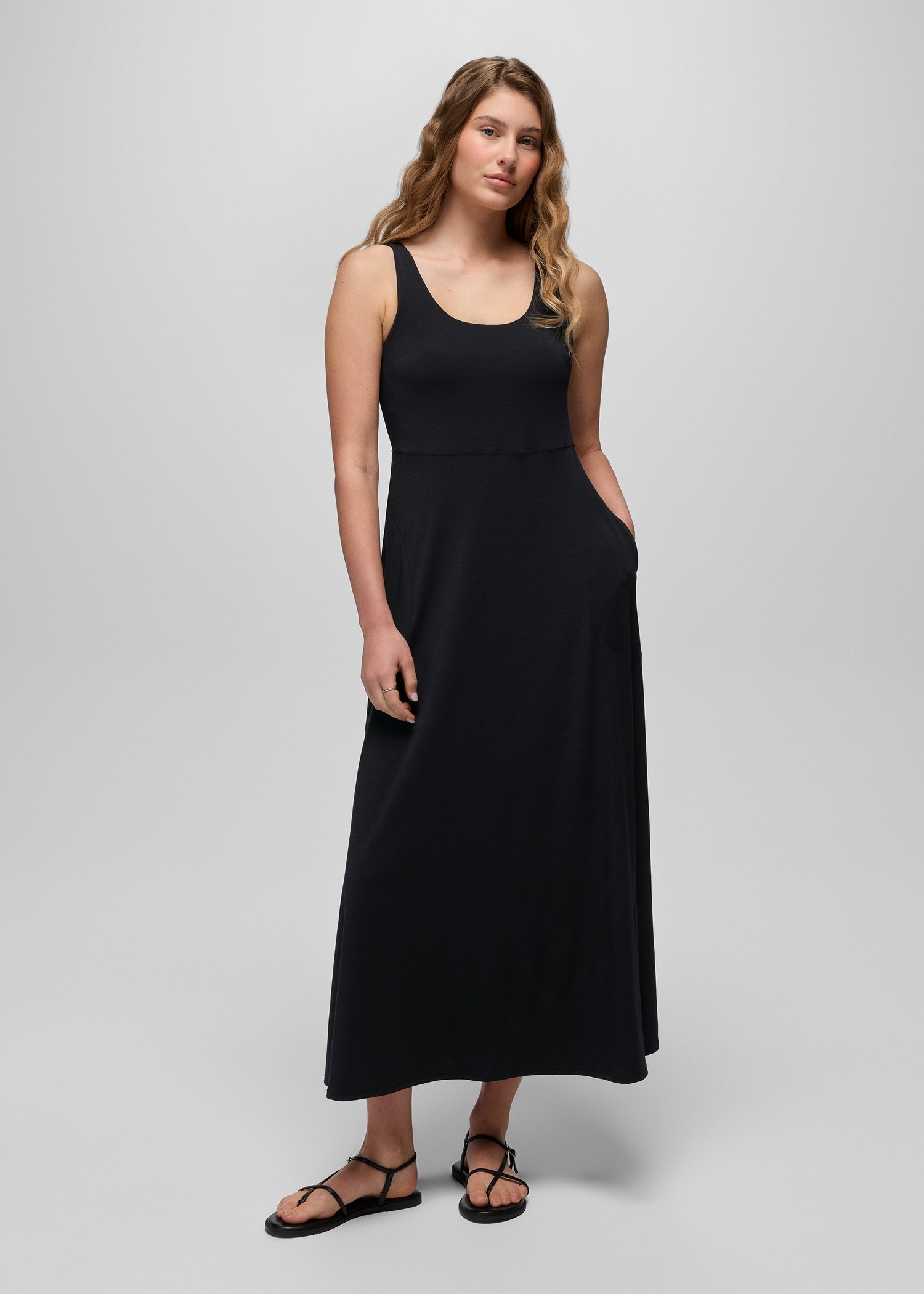 Womens prAna Corrinne Maxi Dress - Black