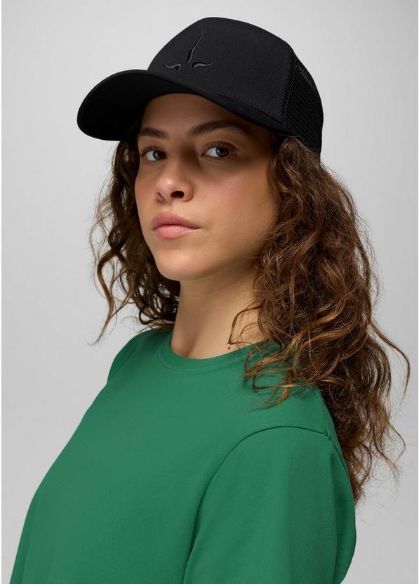 Desert Road Emb Trucker, Color: Blackout prAna Horns, image 3