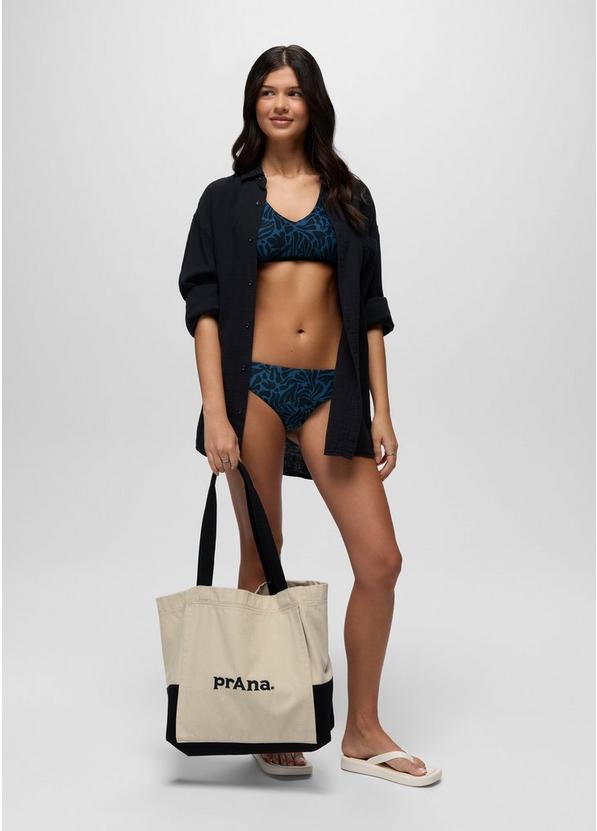 Mallorca Reversible Swim Bottom, Color: Black Seaweed, image 6