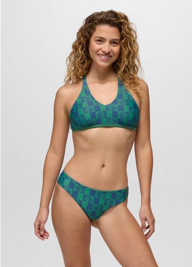 Mallorca Reversible Swim Bottom, Color: Bluff Blue Checker, image 14