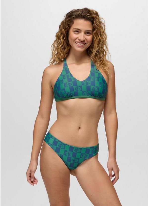 Mallorca Reversible Swim Bottom, Color: Bluff Blue Checker, image 2