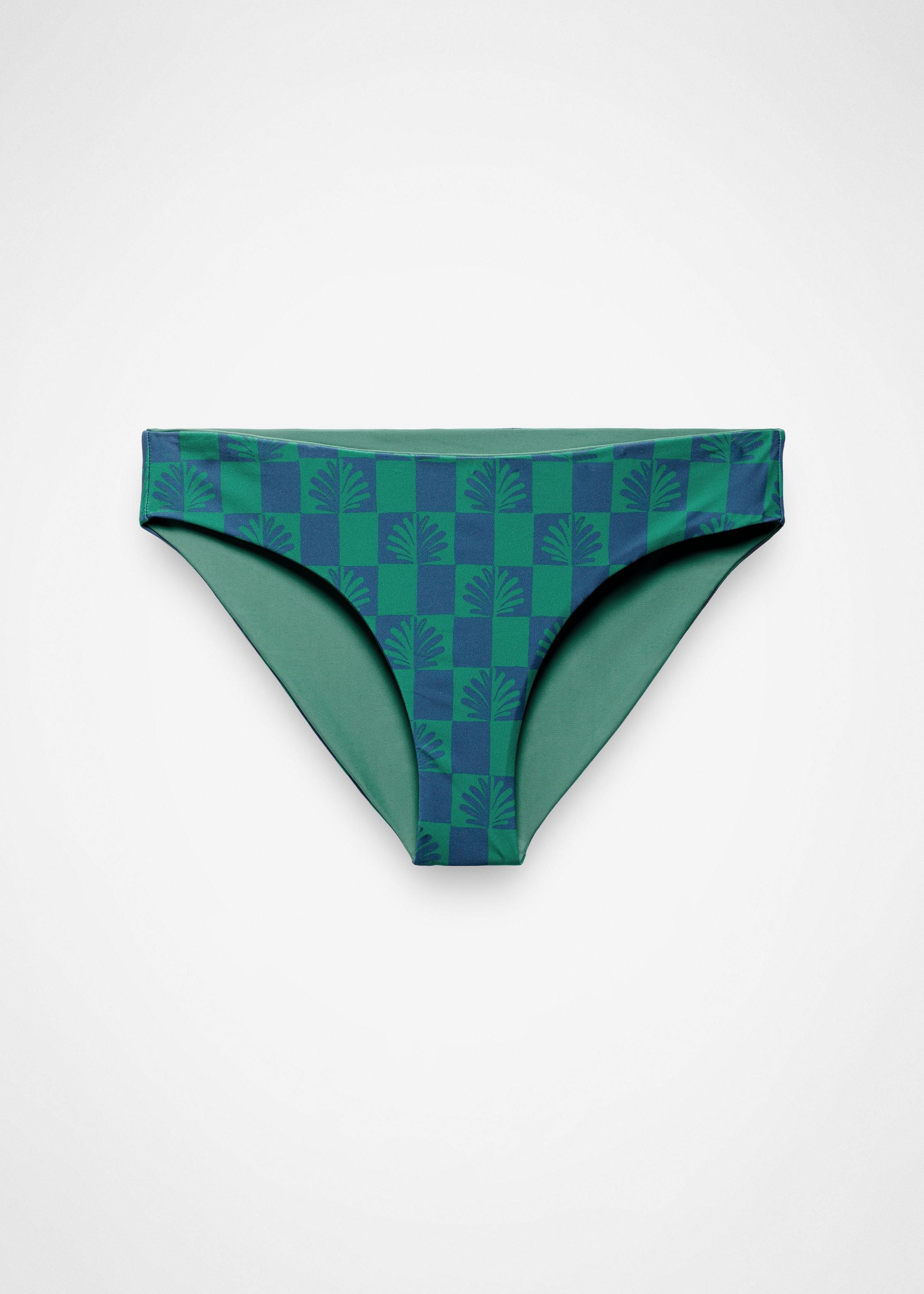 Womens prAna Mallorca Reversible Swim Bottom - Bluff Blue Checker