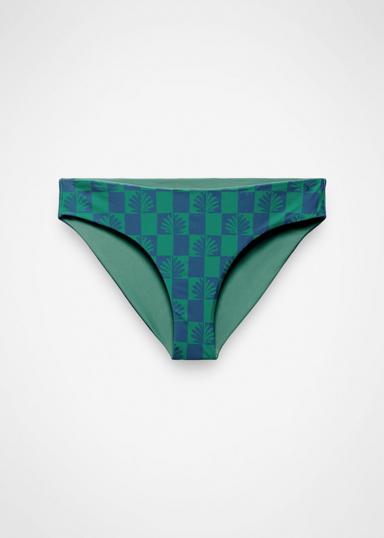 Womens prAna Mallorca Reversible Swim Bottom - Bluff Blue Checker