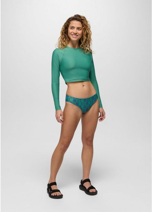 Mallorca Reversible Swim Bottom, Color: Bluff Blue Checker, image 6