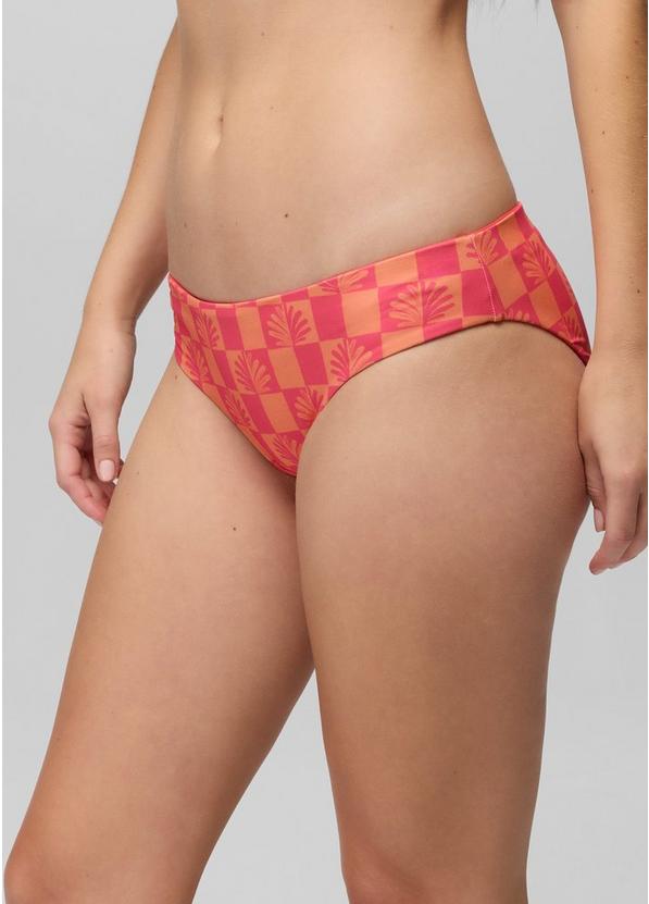 Mallorca Reversible Swim Bottom, Color: Guava Pop Checker, image 4