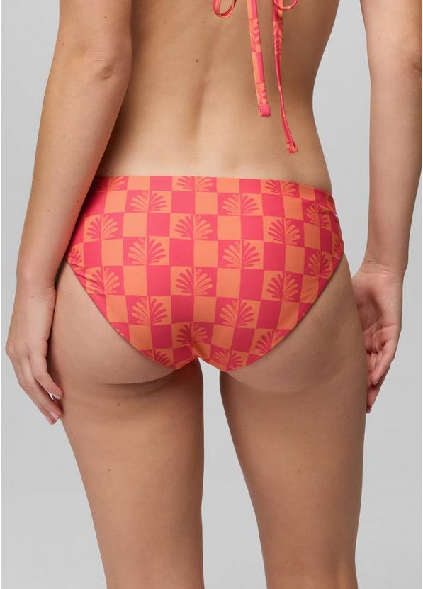 Mallorca Reversible Swim Bottom, Color: Guava Pop Checker, image 5