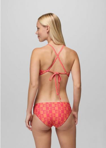 Mallorca Reversible Swim Bottom, Color: Guava Pop Checker, image 19