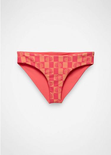 Mallorca Reversible Swim Bottom, Color: Guava Pop Checker, image 17