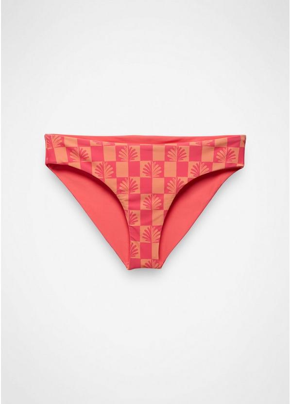 Mallorca Reversible Swim Bottom, Color: Guava Pop Checker, image 1
