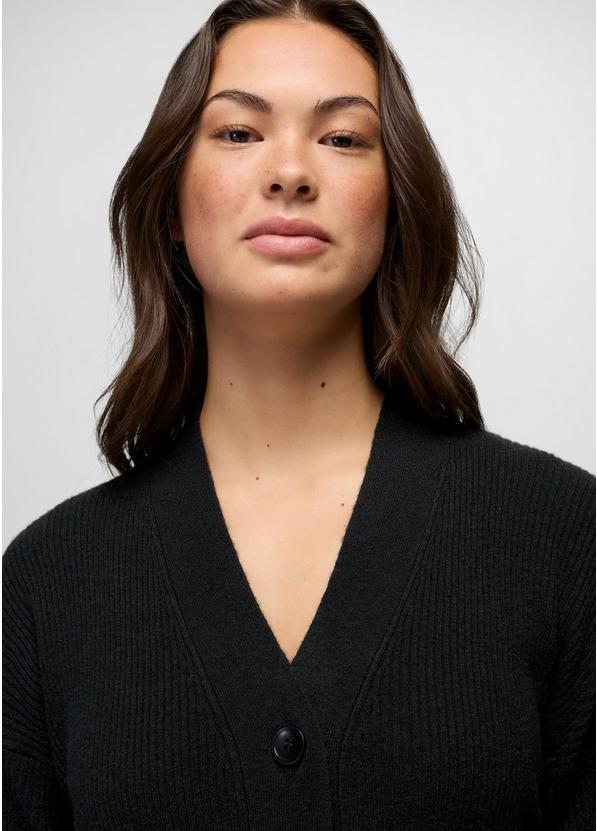 Three Falls Tie Sweater Dress, Color: Black, image 3