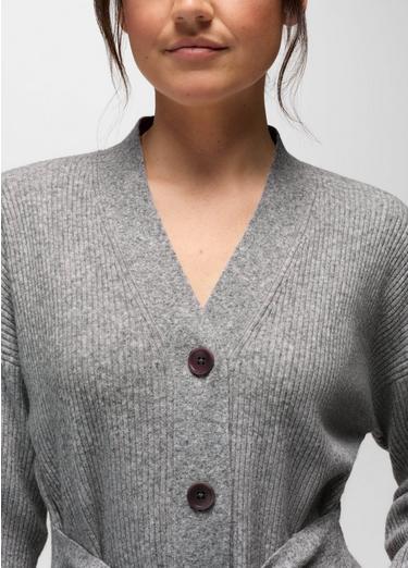 Three Falls Tie Sweater Dress, Color: Heather Grey, image 3