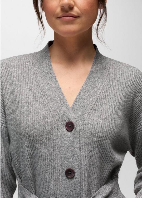 Three Falls Tie Sweater Dress, Color: Heather Grey, image 3