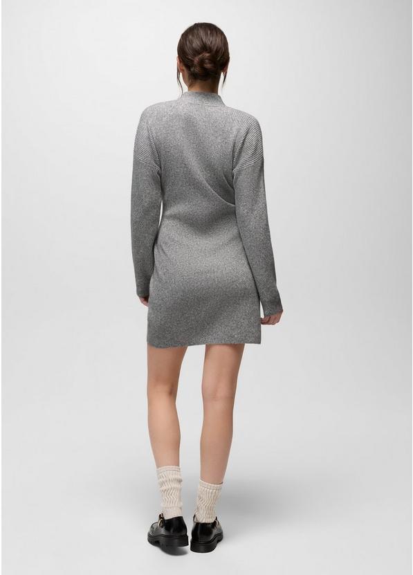 Three Falls Tie Sweater Dress, Color: Heather Grey, image 2