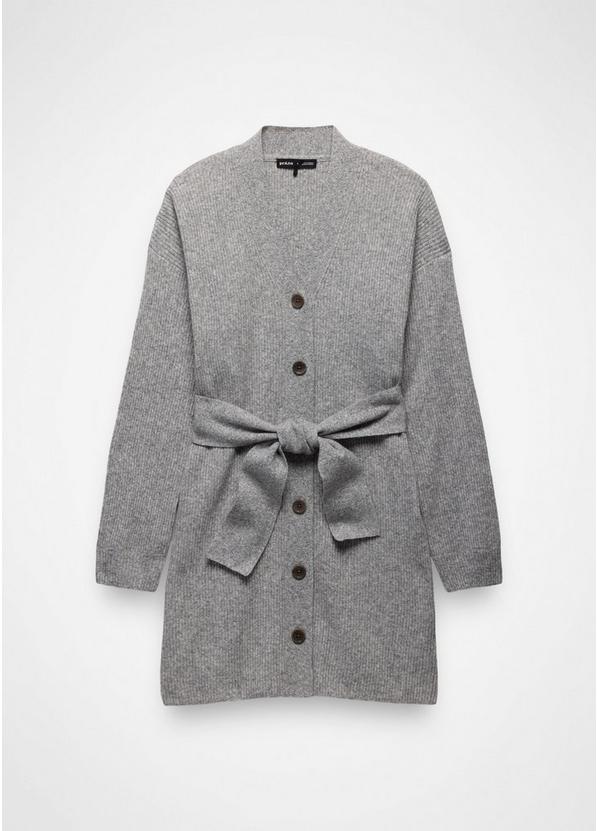 Three Falls Tie Sweater Dress, Color: Heather Grey, image 6