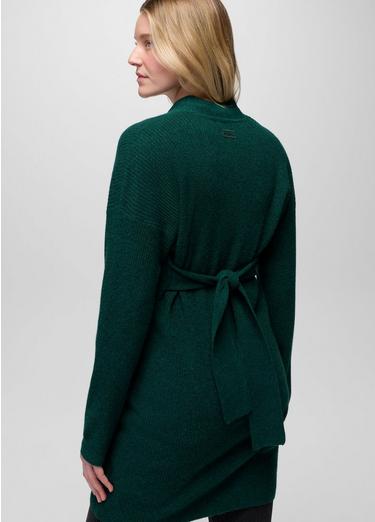 Three Falls Tie Sweater Dress, Color: Root Green, image 8