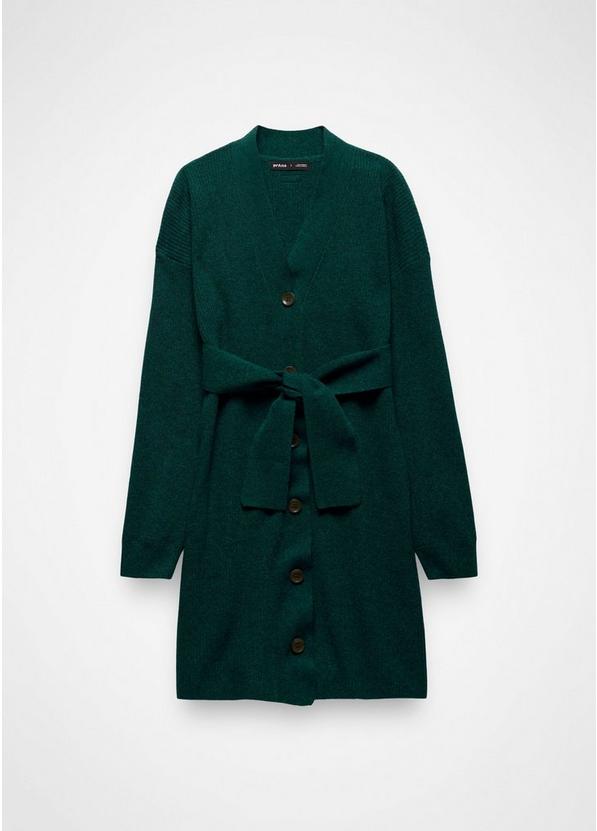 Three Falls Tie Sweater Dress, Color: Root Green, image 7