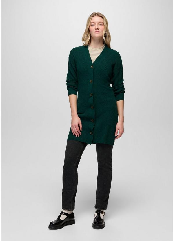 Three Falls Tie Sweater Dress, Color: Root Green, image 6