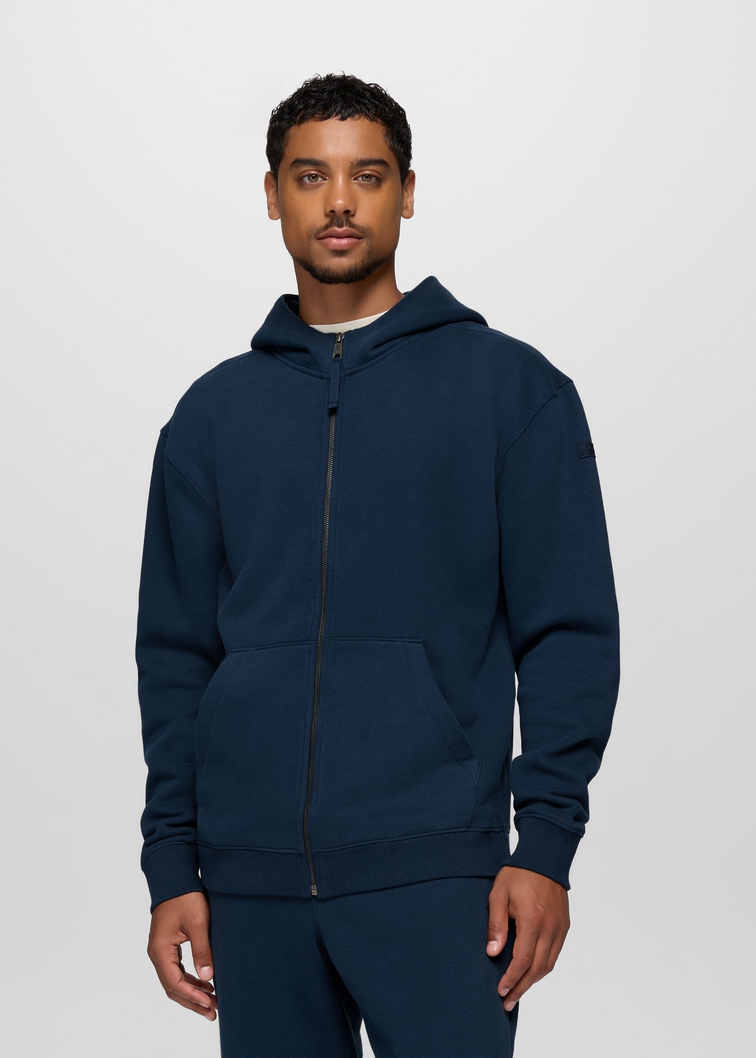 Mens prAna DreamFleece Full Zip Hoodie - Capulet Blue