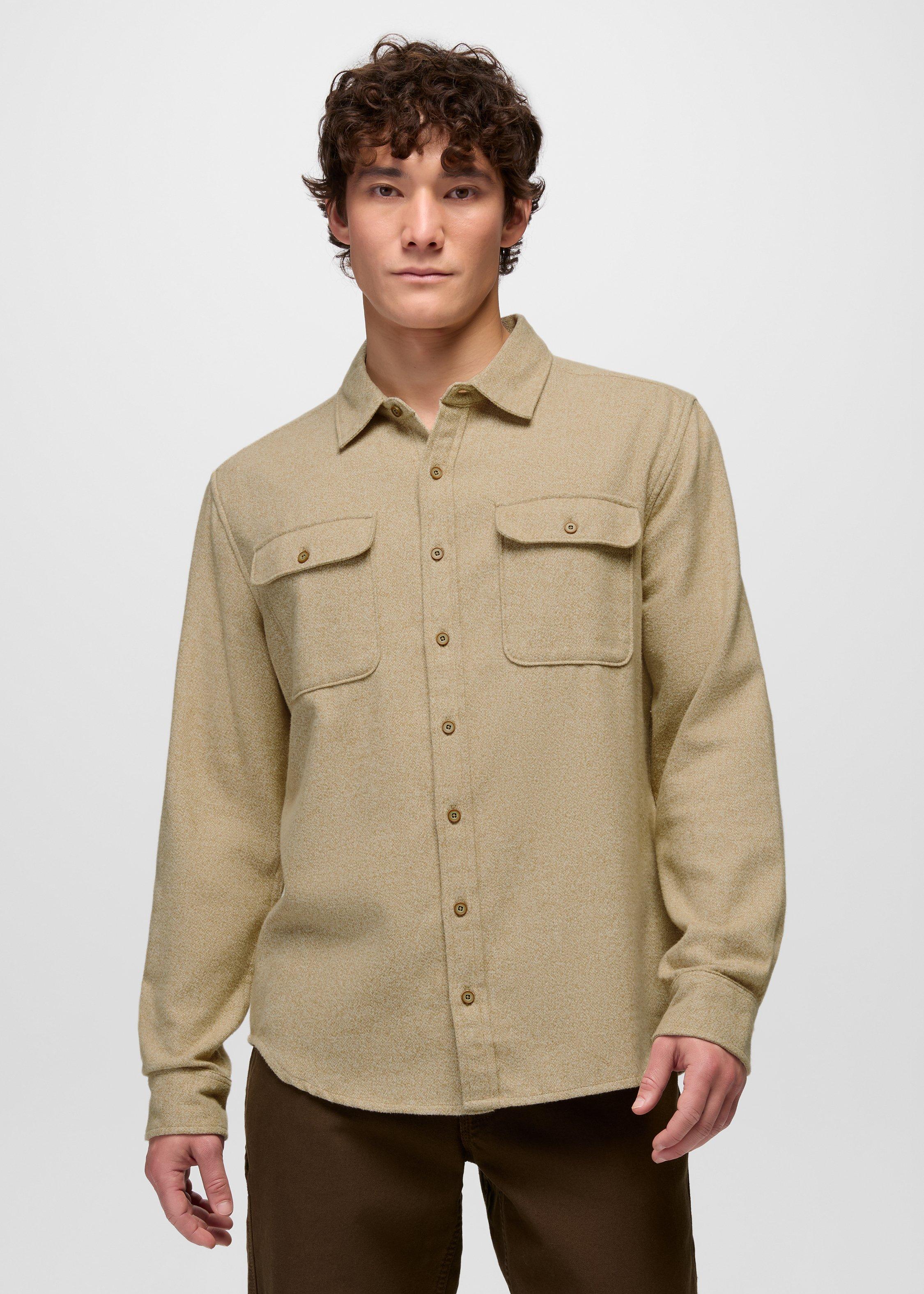Mens prAna Point Reyes Long Sleeve Shirt - Nomad