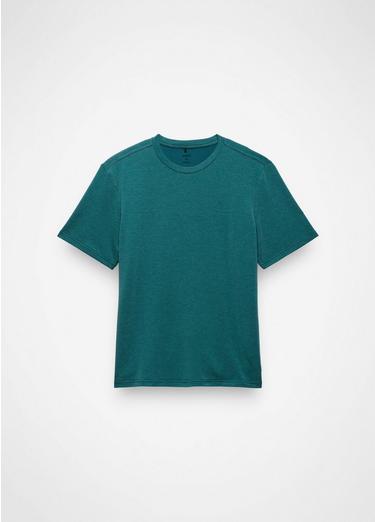 Tolmie Tech Short Sleeve Crew, Color: Blue Coral Heather, image 8