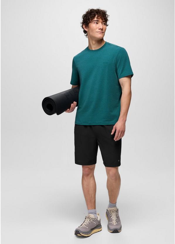 Tolmie Tech Short Sleeve Crew, Color: Blue Coral Heather, image 3