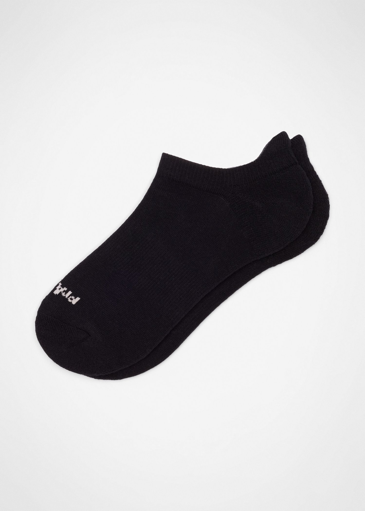 Gender Neutral prAna Tab Sock - Black / Soft White