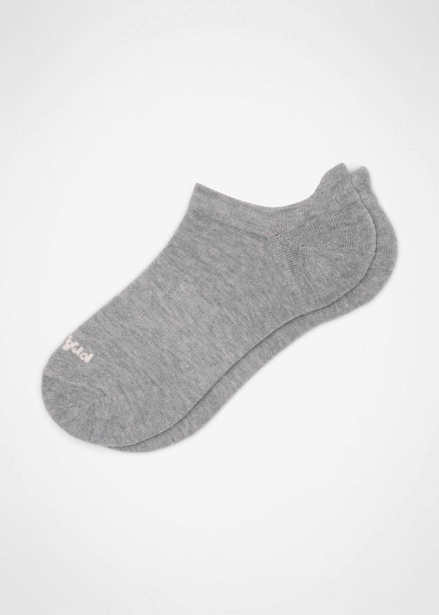 Gender Neutral prAna Tab Sock - Heather Grey / Soft White
